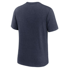New England Patriots Long Pass Tri-Blend T-Shirt - Heather Navy - Nike