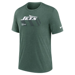 New York Jets Long Pass Tri-Blend T-Shirt - Heather Green - Nike