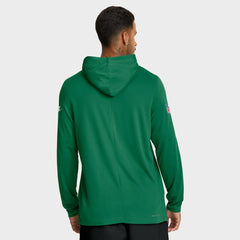 Philadelphia Eagles Big & Tall Alt Pack Dri-FIT Long Sleeve Hoodie T-Shirt - Kelly Green - Nike