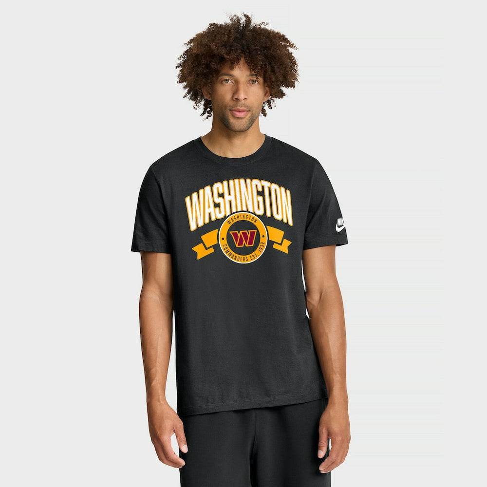 Washington Commanders Rewind Front and Back Hit Essential T-Shirt - Black - Nike