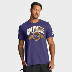 Baltimore Ravens Rewind Front and Back Hit Essential T-Shirt - Purple - Nike
