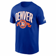 Denver Broncos Rewind Front and Back Hit Essential T-Shirt - Royal - Nike