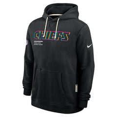Kansas City Chiefs Tall 2025 NFL Crucial Catch Sideline Standard Issue Dri-FIT Hoodie - Black - Nike