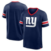 New York Giants Hometown Premium Hashmark V-Neck T-Shirt - Navy - Fanatics