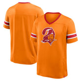 Tampa Bay Buccaneers Hometown Premium Hashmark V-Neck T-Shirt - Orange - Fanatics