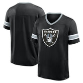 Las Vegas Raiders Hometown Premium Hashmark V-Neck T-Shirt - Black - Fanatics