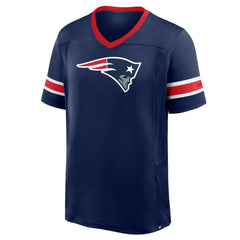 New England Patriots Hometown Premium Hashmark V-Neck T-Shirt - Navy - Fanatics