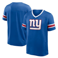 New York Giants Hometown Premium Hashmark V-Neck T-Shirt - Royal - Fanatics