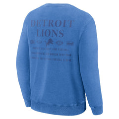 Detroit Lions Deep Route Pullover Sweatshirt - Blue - Fanatics