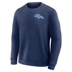 Denver Broncos Deep Route Pullover Sweatshirt - Navy - Fanatics