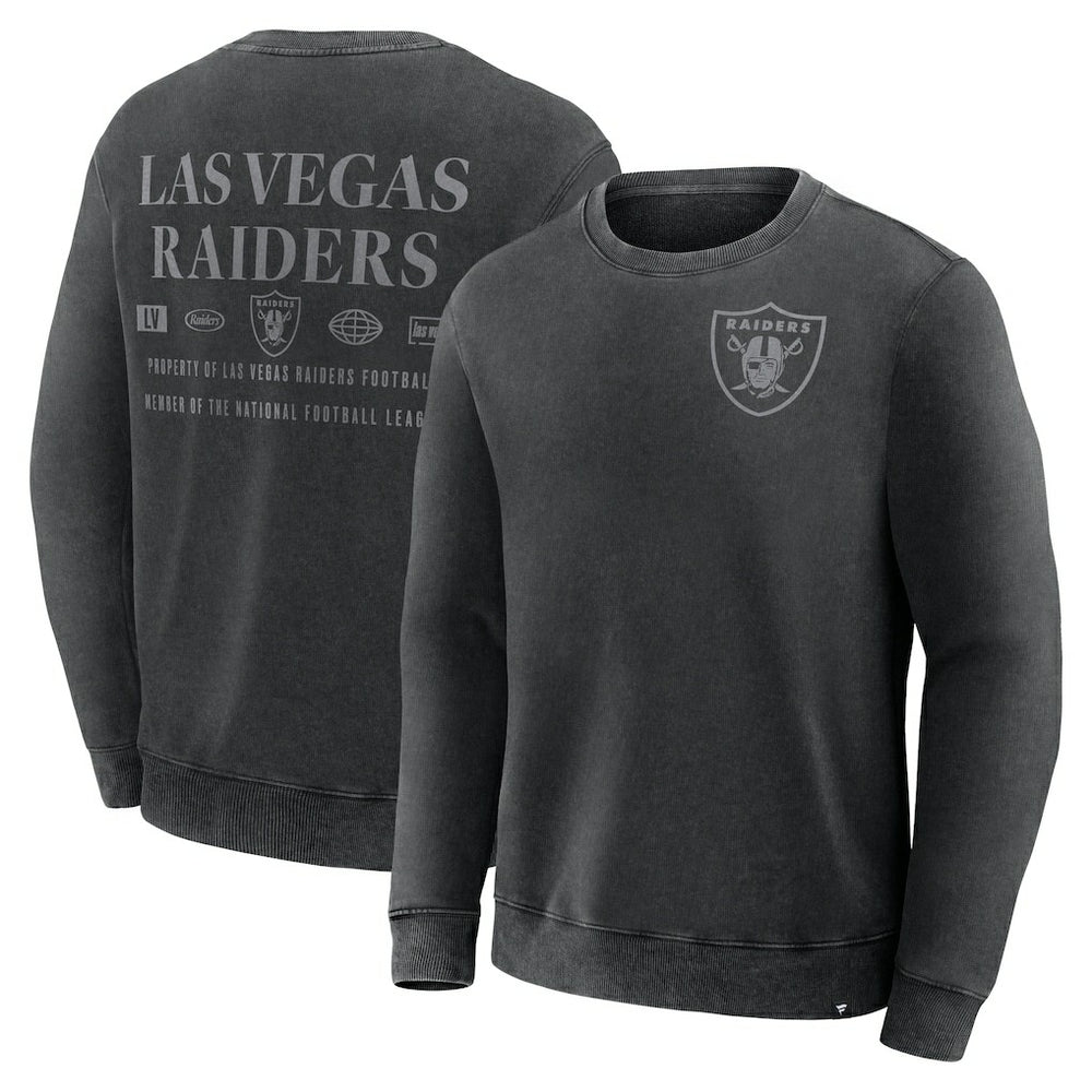 Las Vegas Raiders Deep Route Pullover Sweatshirt - Black - Fanatics