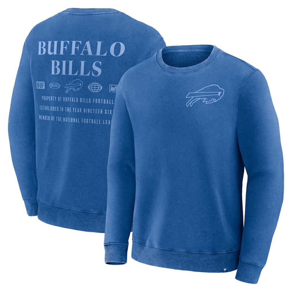 Buffalo Bills Deep Route Pullover Sweatshirt - Royal - Fanatics