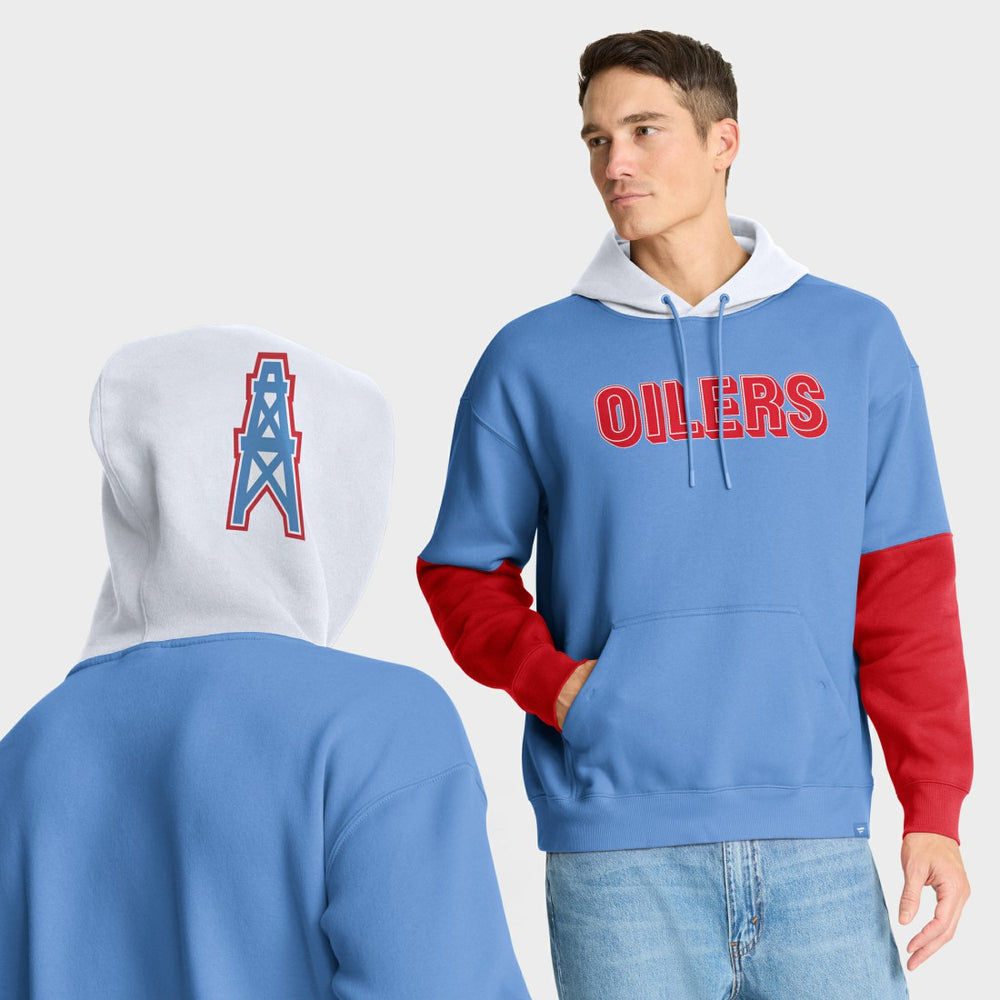 Tennessee Titans Helmet Retro Pullover Hoodie - Light Blue - Fanatics