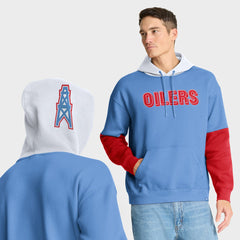 Tennessee Titans Helmet Retro Pullover Hoodie - Light Blue - Fanatics