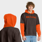 Cleveland Browns Helmet Retro Pullover Hoodie - Brown - Fanatics