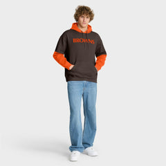 Cleveland Browns Helmet Retro Pullover Hoodie - Brown - Fanatics