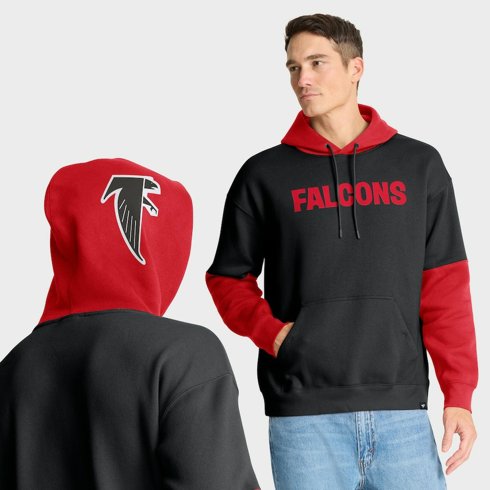 Atlanta Falcons Helmet Retro Pullover Hoodie - Black - Fanatics