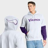 Minnesota Vikings Helmet Alt Pullover Hoodie - White - Fanatics