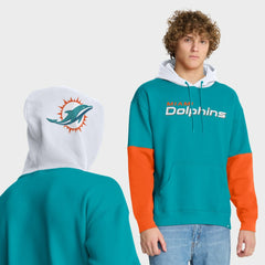 Miami Dolphins Helmet Pullover Hoodie - Aqua - Fanatics