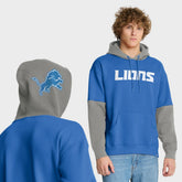 Detroit Lions Helmet Pullover Hoodie - Blue - Fanatics