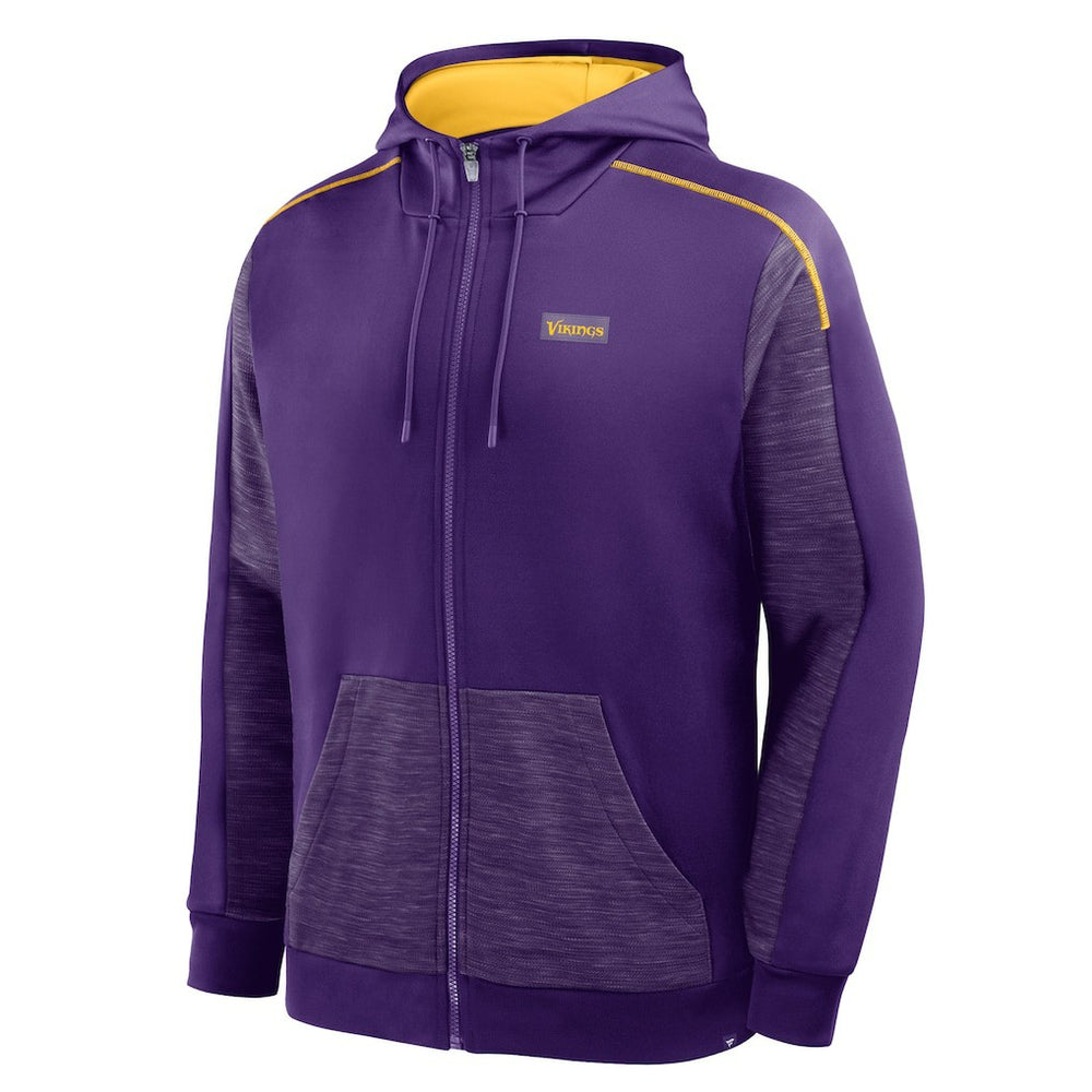 Minnesota Vikings Checkdown Pass Full-Zip Hoodie - Purple - Fanatics