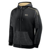 New Orleans Saints Checkdown Pass Full-Zip Hoodie - Black - Fanatics