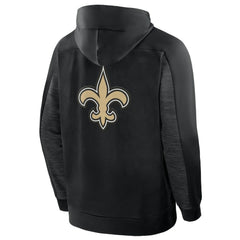 New Orleans Saints Checkdown Pass Full-Zip Hoodie - Black - Fanatics