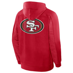 San Francisco 49ers Checkdown Pass Full-Zip Hoodie - Scarlet - Fanatics