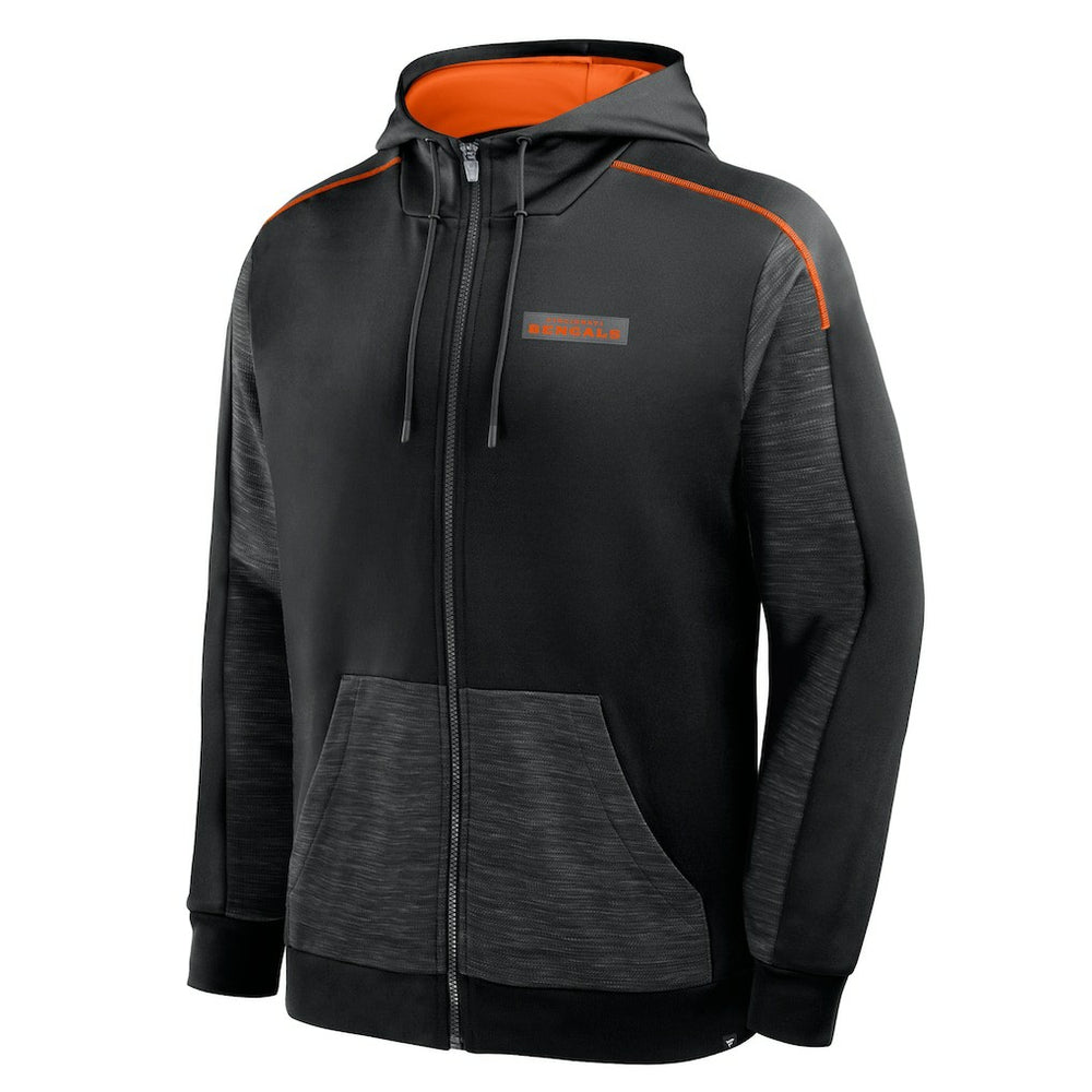Cincinnati Bengals Checkdown Pass Full-Zip Hoodie - Black - Fanatics