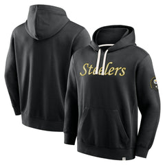 Pittsburgh Steelers New Horizons Heritage Pullover Hoodie - Black - Fanatics
