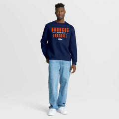 Denver Broncos Powerful Throw Legacy Pullover Sweatshirt - Navy - Fanatics