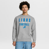 Detroit Lions Powerful Throw Legacy Pullover Sweatshirt - Heather Gray - Fanatics