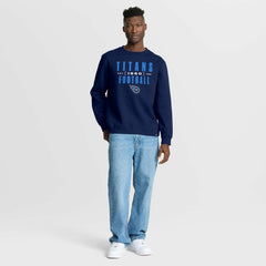 Tennessee Titans Powerful Throw Legacy Pullover Sweatshirt - Navy - Fanatics