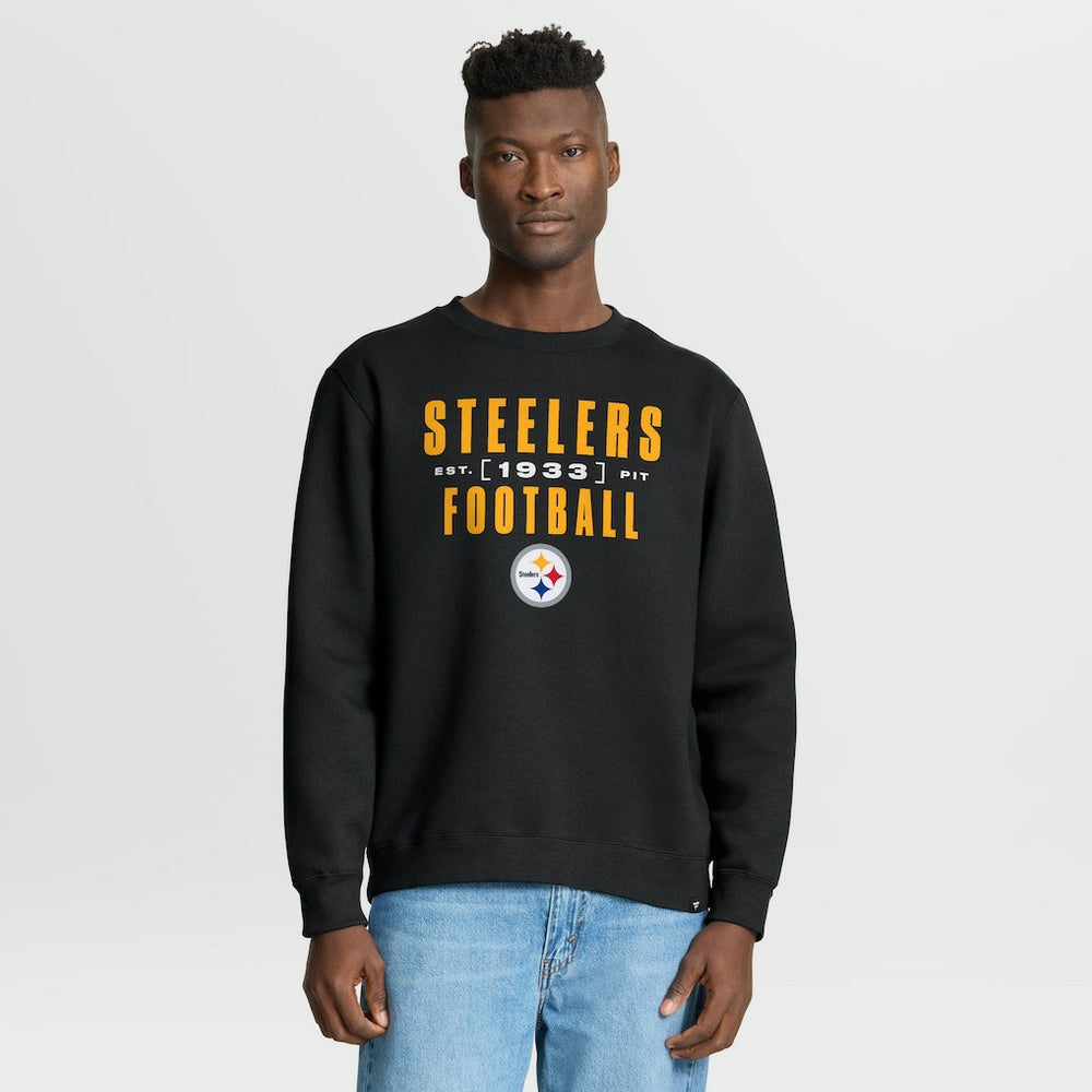 Pittsburgh Steelers Powerful Throw Legacy Pullover Sweatshirt - Black - Fanatics