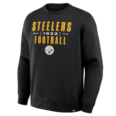 Pittsburgh Steelers Powerful Throw Legacy Pullover Sweatshirt - Black - Fanatics