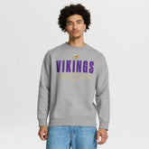 Minnesota Vikings Direct Handoff Legacy Pullover Sweatshirt - Heather Gray - Fanatics
