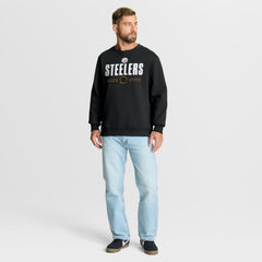 Pittsburgh Steelers Direct Handoff Legacy Pullover Sweatshirt - Black - Fanatics