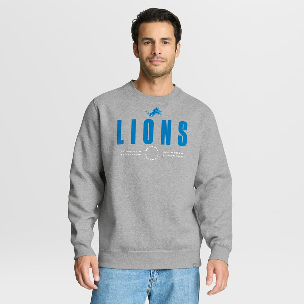 Detroit Lions Direct Handoff Legacy Pullover Sweatshirt - Heather Gray - Fanatics