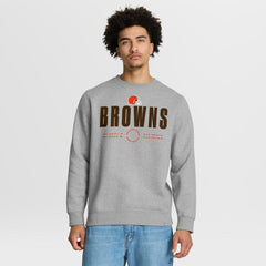 Cleveland Browns Direct Handoff Legacy Pullover Sweatshirt - Heather Gray - Fanatics