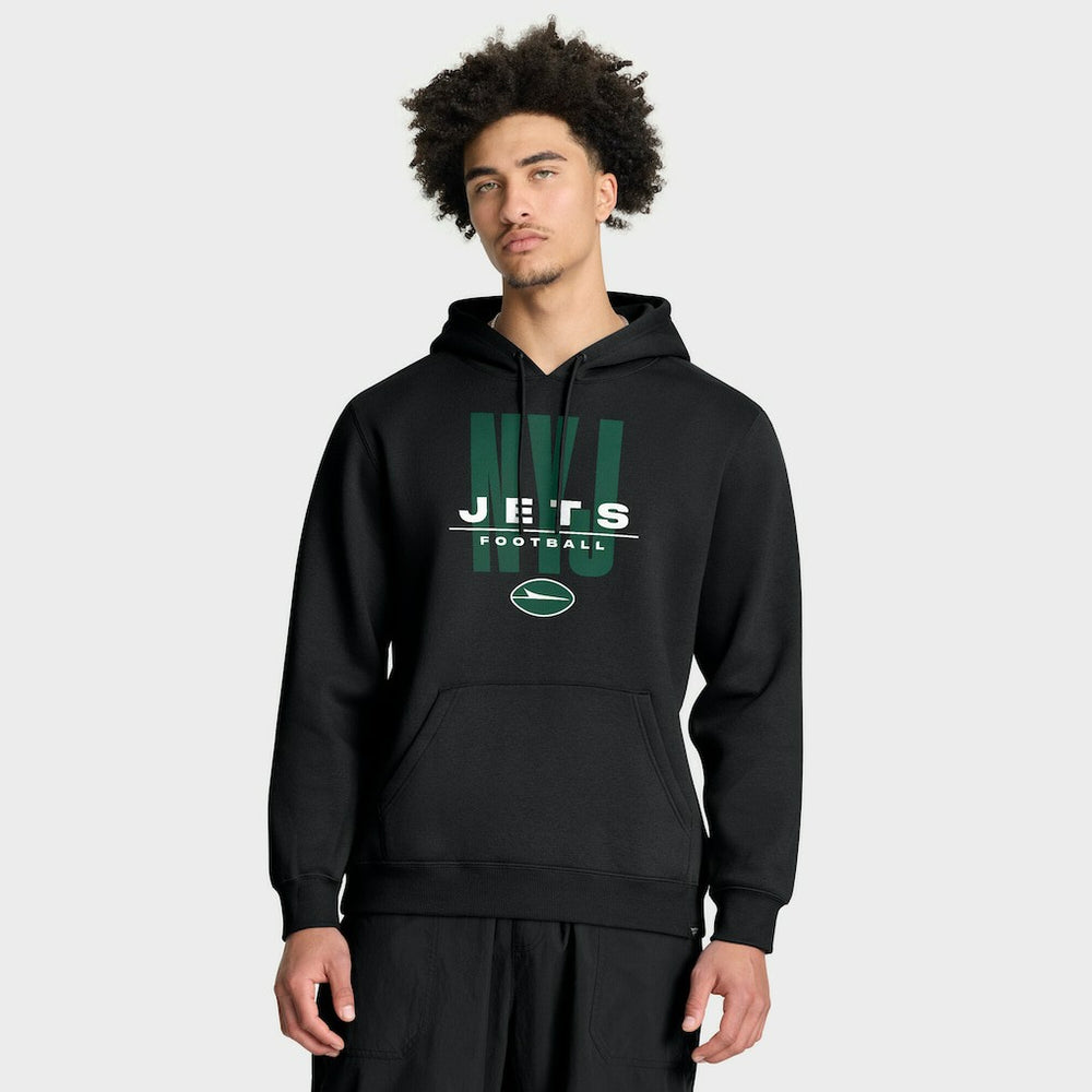 New York Jets Right Tackle Legacy Pullover Hoodie - Black - Fanatics