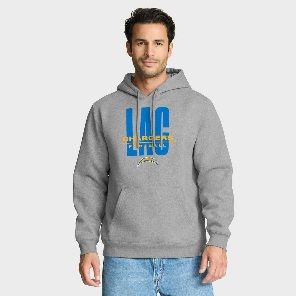 Los Angeles Chargers Right Tackle Legacy Pullover Hoodie - Heather Gray - Fanatics