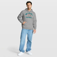 Miami Dolphins Fumblerooski Legacy Pullover Hoodie - Heather Gray - Fanatics