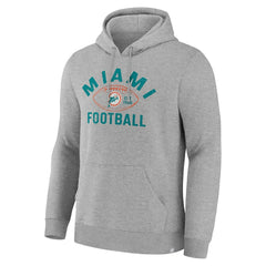 Miami Dolphins Fumblerooski Legacy Pullover Hoodie - Heather Gray - Fanatics