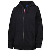 New Orleans Pelicans Terez Women's Oversized Allover Gemstone Full-Zip Hoodie Black