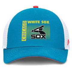 Chicago White Sox Nike Neon 90s Rise Structured Performance Adjustable Trucker Hat Sale