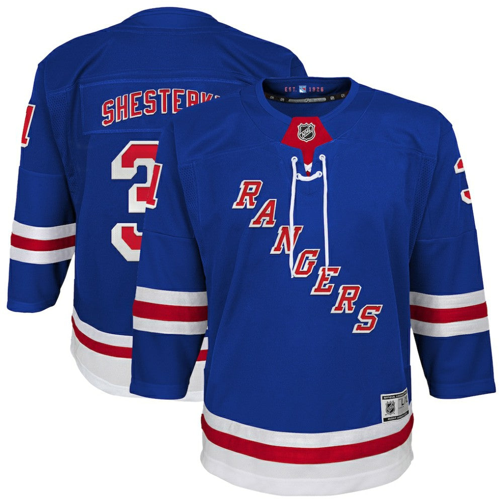 Igor Shesterkin New York Rangers Youth Home Premier Player Jersey - Blue | NHL sale