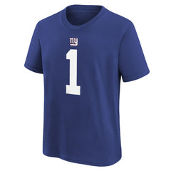 Malik Nabers New York Giants Player Name & Number T-Shirt - Royal - Nike
