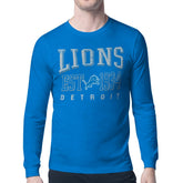 Detroit Lions Starter Retro Team Logo Long Sleeve T-Shirt - Blue - NFL