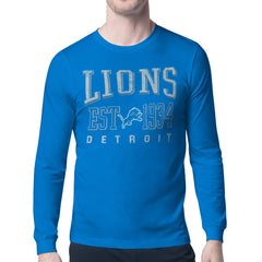 Detroit Lions Starter Retro Team Logo Long Sleeve T-Shirt - Blue - NFL