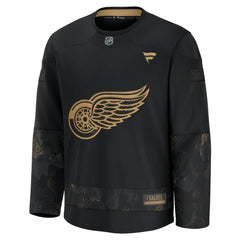 Detroit Red Wings Fanatics 2024 Military Appreciation Practice Jersey - Black | Fanatics Lifestyle
